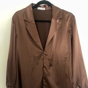 Chocolate brown skirt and top set from Rumours